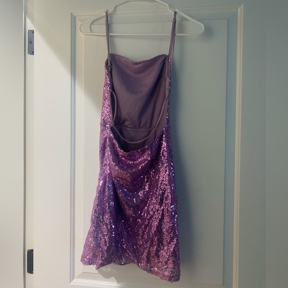 Lucy in the Sky Strappy Dress in Lavender Iridescence size XS - Picture 3 of 3